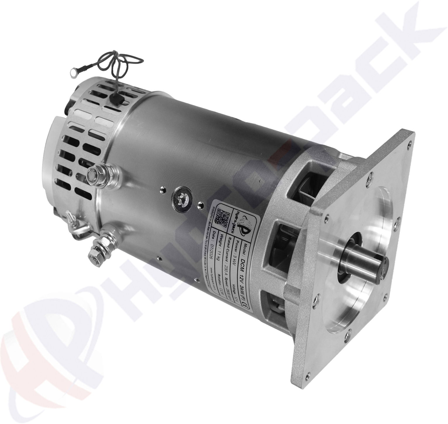 3 kW 12V DC Motor with Fan